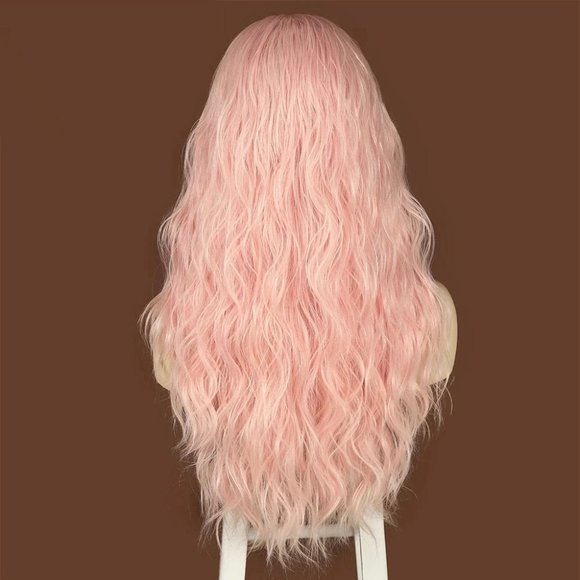 Pink Wavy Headband Wigs - Picture 1 of 4